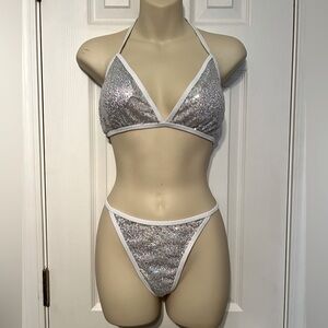 Sparkle bikini with sarong